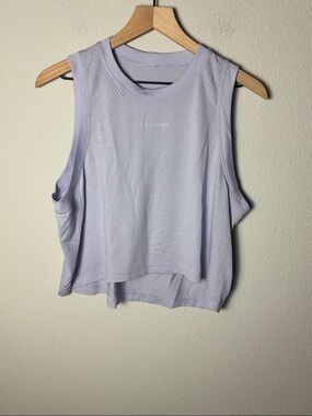 Lululemon Swiftly High-Low Cropped Tank Top Lavender Frost